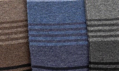 Rodd & Gunn Stratford Stripes Sock 3 Pack In Multi Black