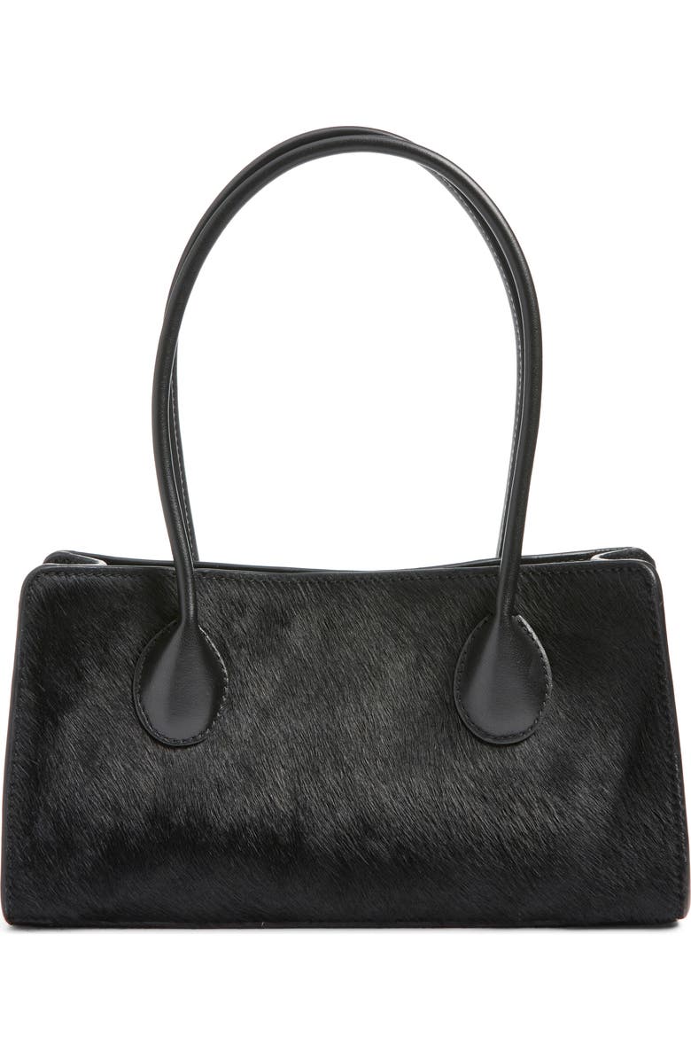 Lié Studio The Lou Top Handle Bag, Main, color, Black Calf Hair