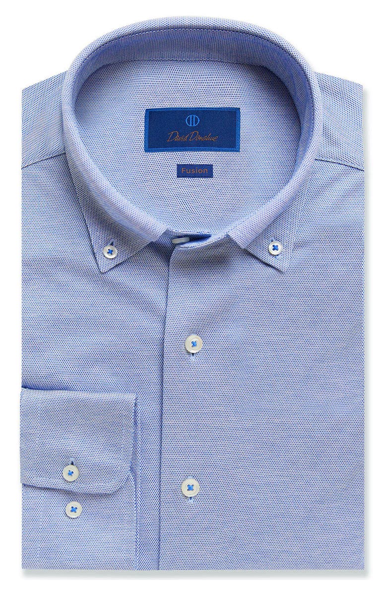 David Donahue Trim Fit Dress Shirt, Alternate, color,