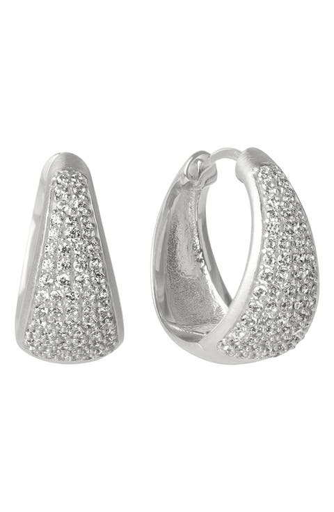 Margaux Pavé Hoop Earrings