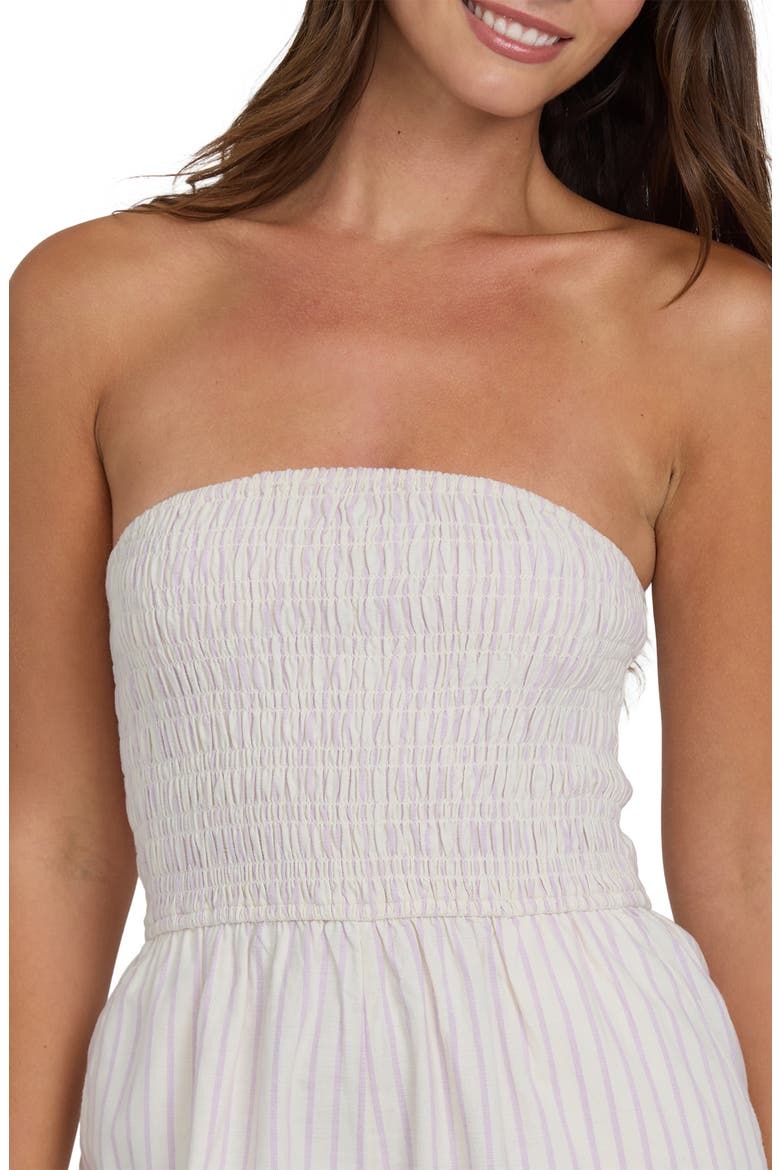 Vacay All Day Strapless Romper, Alternate, color, VINTAGE VIOLET