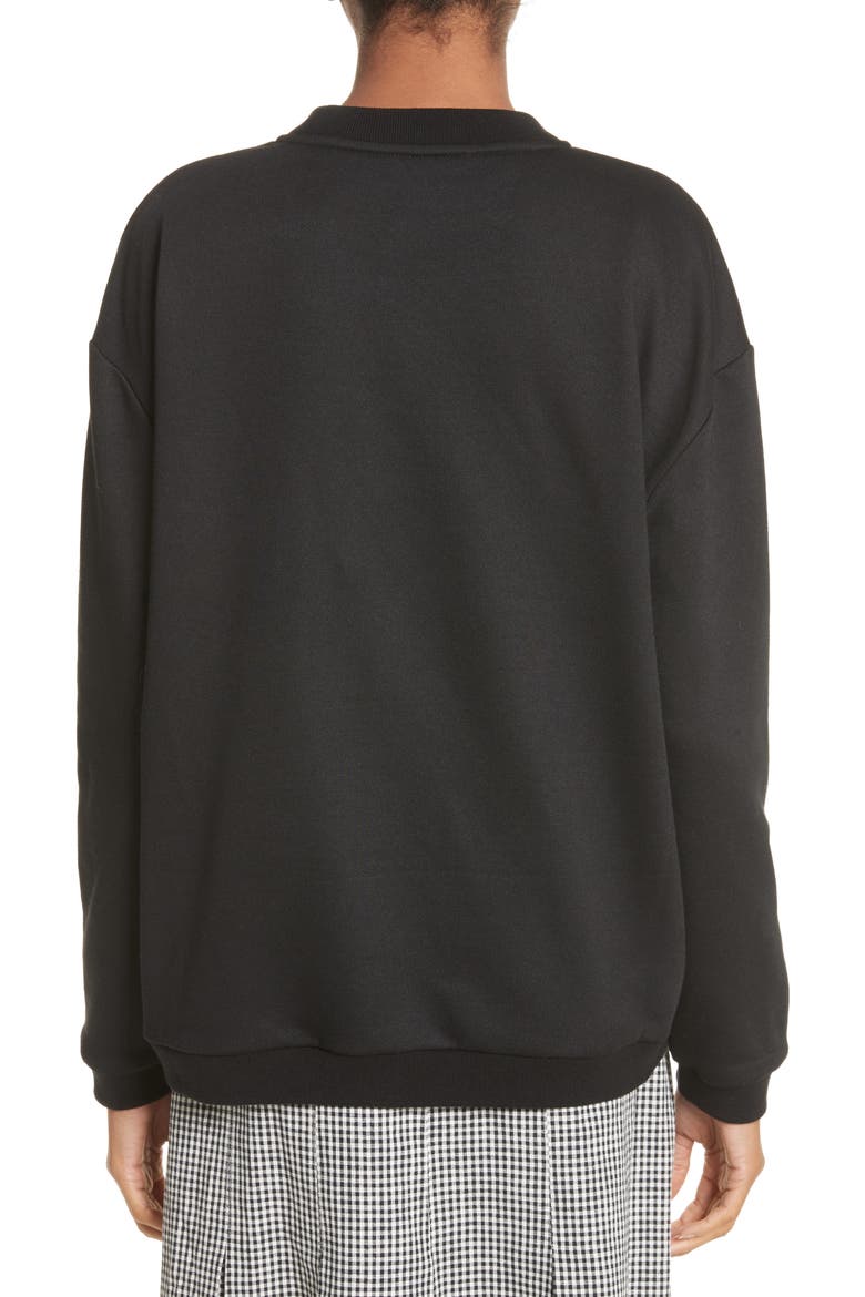 Barnacles Flower Sweatshirt, Alternate, color, BLACK