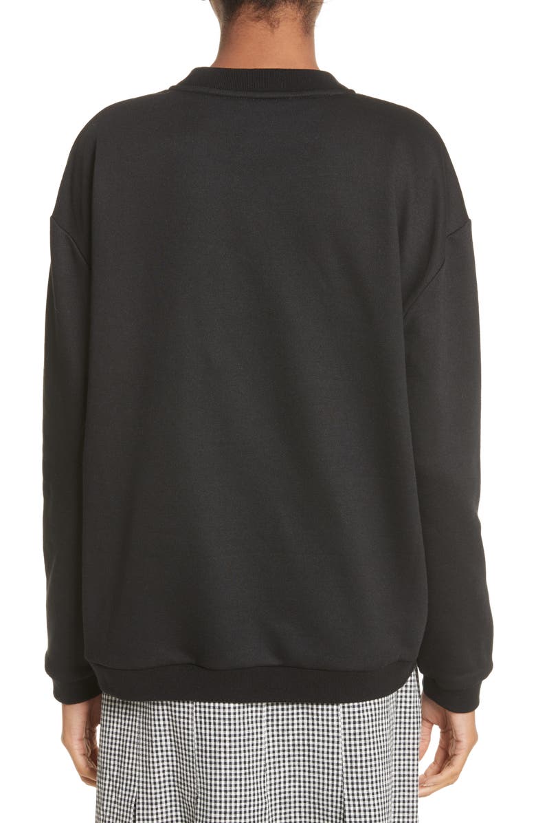 Sandy Liang Barnacles Flower Sweatshirt, Alternate, color, 