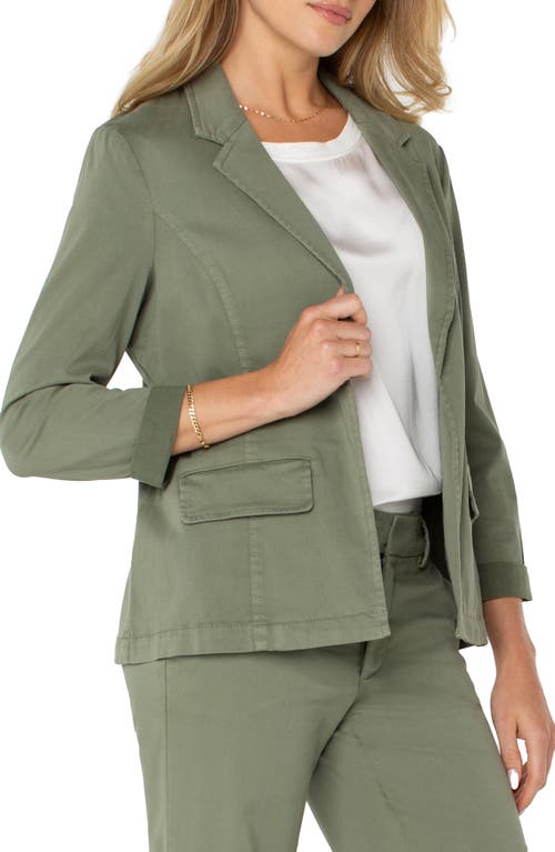 LIVERPOOL LOS ANGELES LIVERPOOL LOS ANGELES FITTED OPEN FRONT TWILL BLAZER 