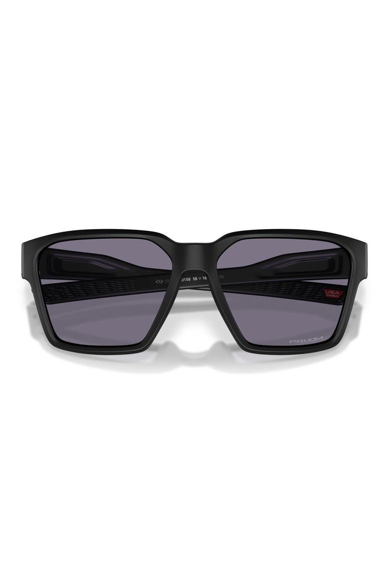 Briza 58mm Prizm™ Square Sunglasses, Alternate, color, MATTE BLACK / PRIZM GREY
