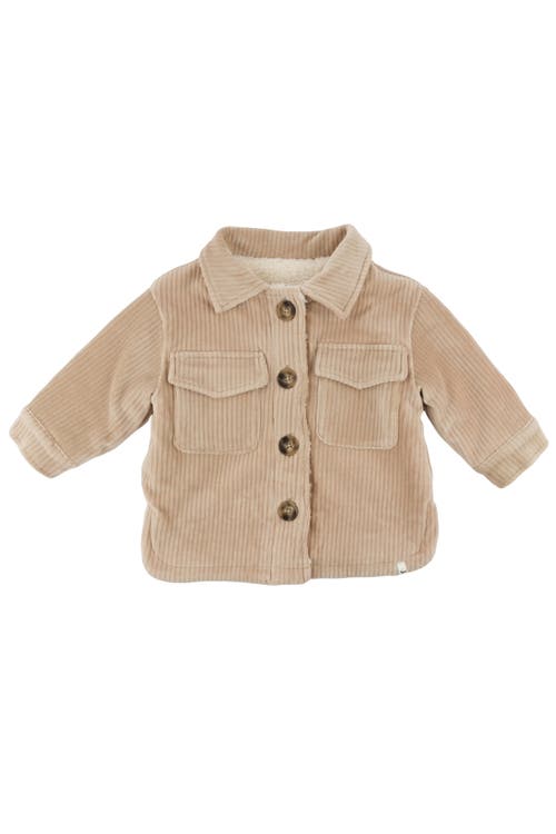 Oh Baby ! Corduroy With Snowdrift Shacket In Sand