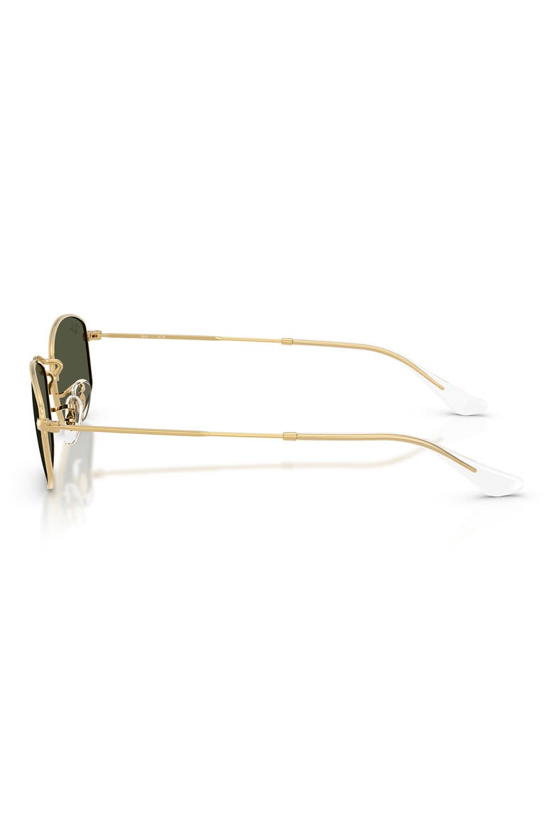 52mm Irregular Oval Sunglasses, Alternate, color, ARISTA / GREEN