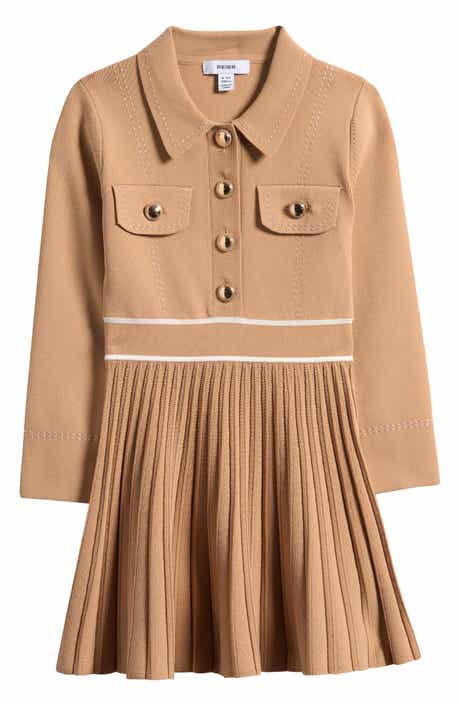 Kids' Sapna Pleated Sweater Shirtdress