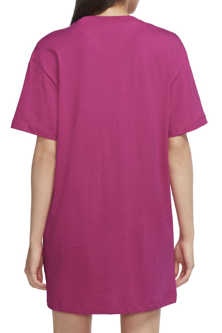 Sportswear Essential T-Shirt Dress, Alternate, color, ACTIVE PINK/ WHITE