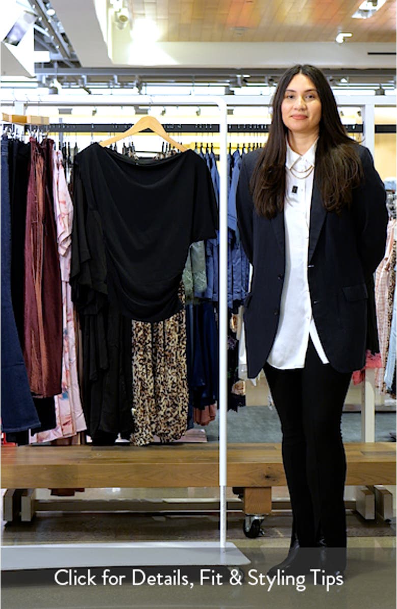 One Shoulder Drape Knit Top, sales video thumbnail