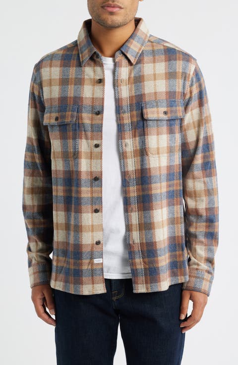 Generation Plaid Stretch Flannel Button-Up Shirt