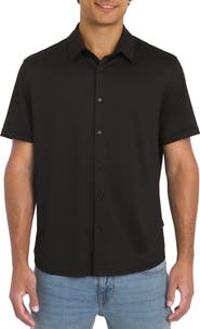 DKNY SPORTSWEAR Howard Short Sleeve Button-Up Shirt
