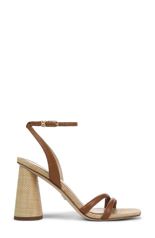Sam Edelman Kia Strappy Sandal In Saddle