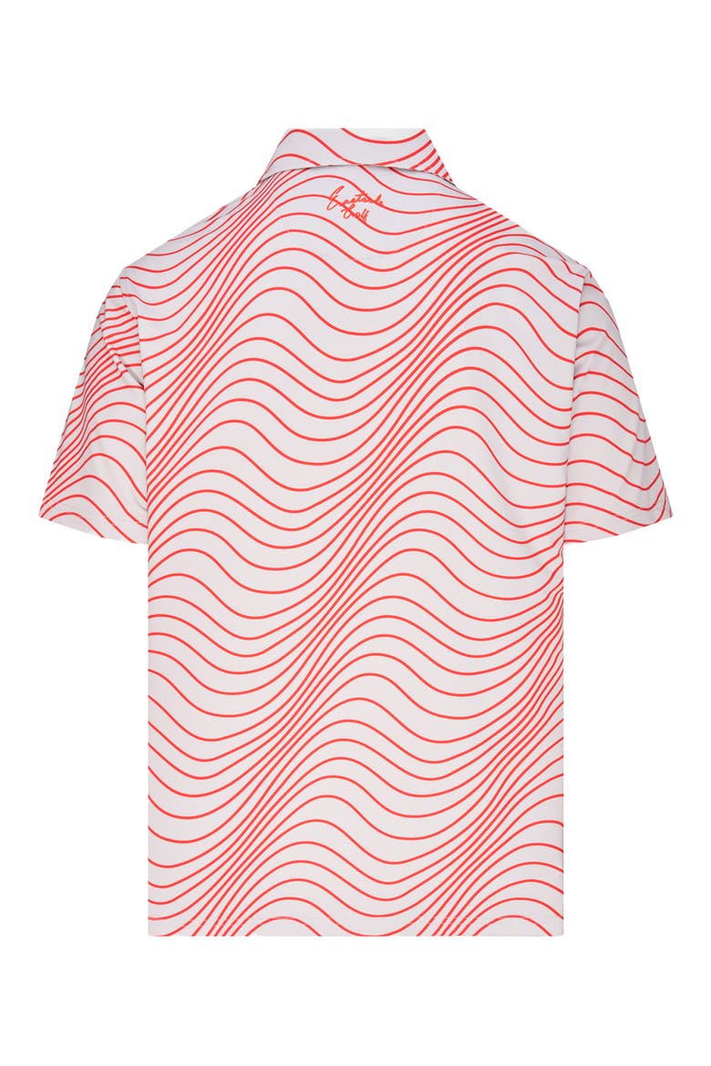 Signature Wave Stripe Polo, Alternate, color, PUMICE/ LAVA