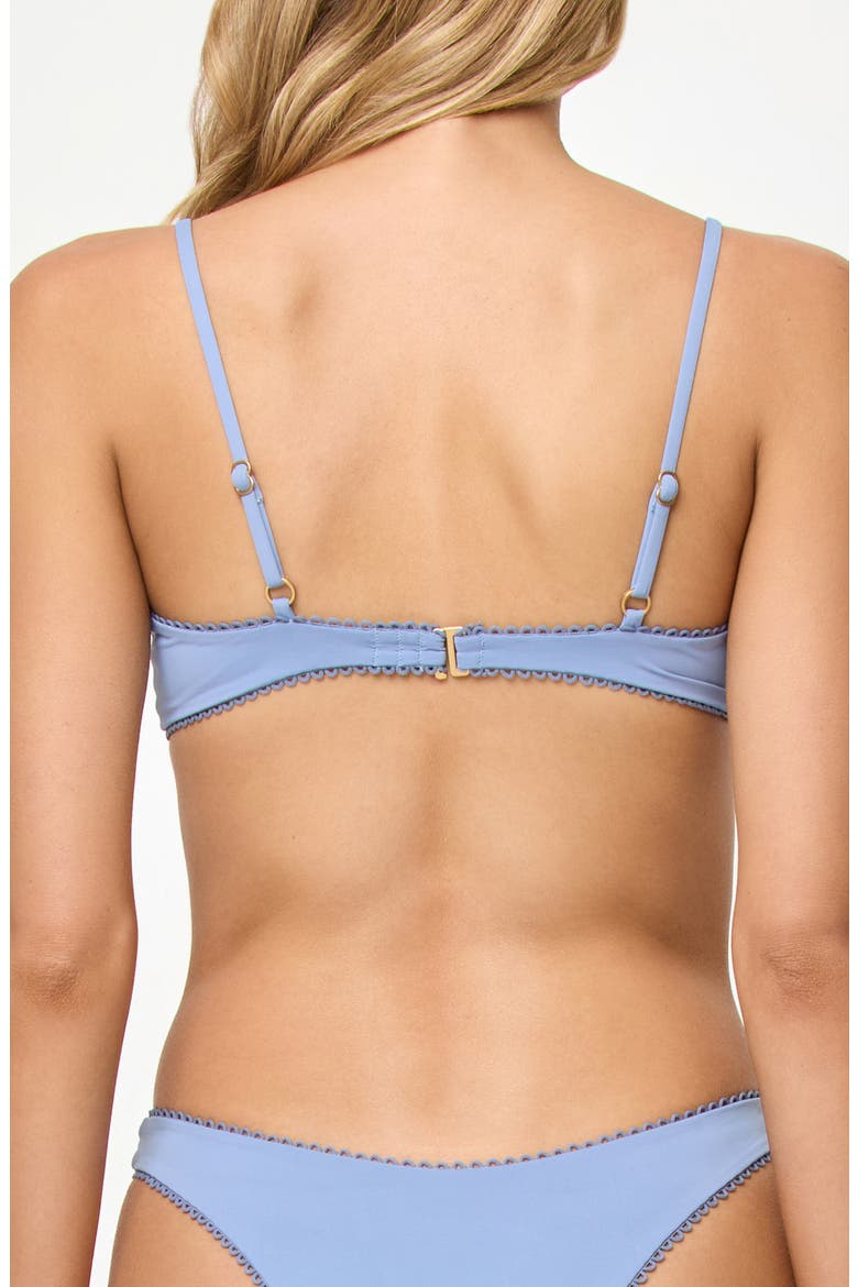 Whimsy Bikini Top, Alternate, color, CHAMBRAY