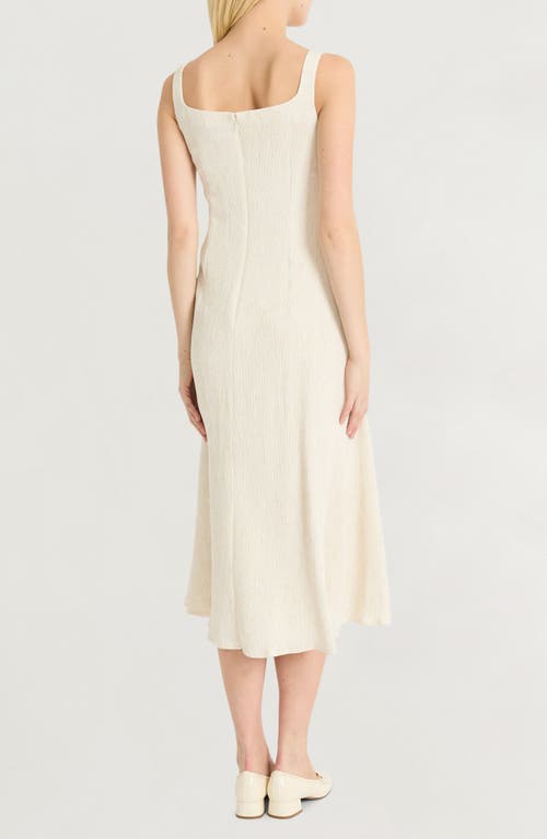 Luxely Sleeveless A-line Dress In Oatmeal