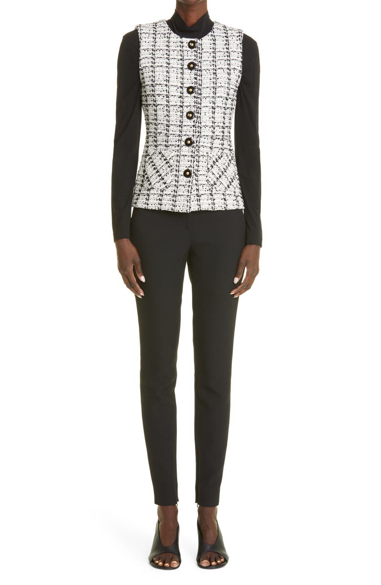 ST. JOHN Nuda Fine Jersey Turtleneck Top, Alternate, color,