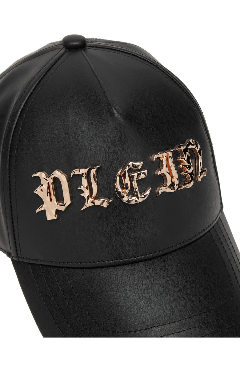PHILIPP PLEIN Baseball Cap Gothic Plein Unisex, Alternate, color, Black/Blackmatt