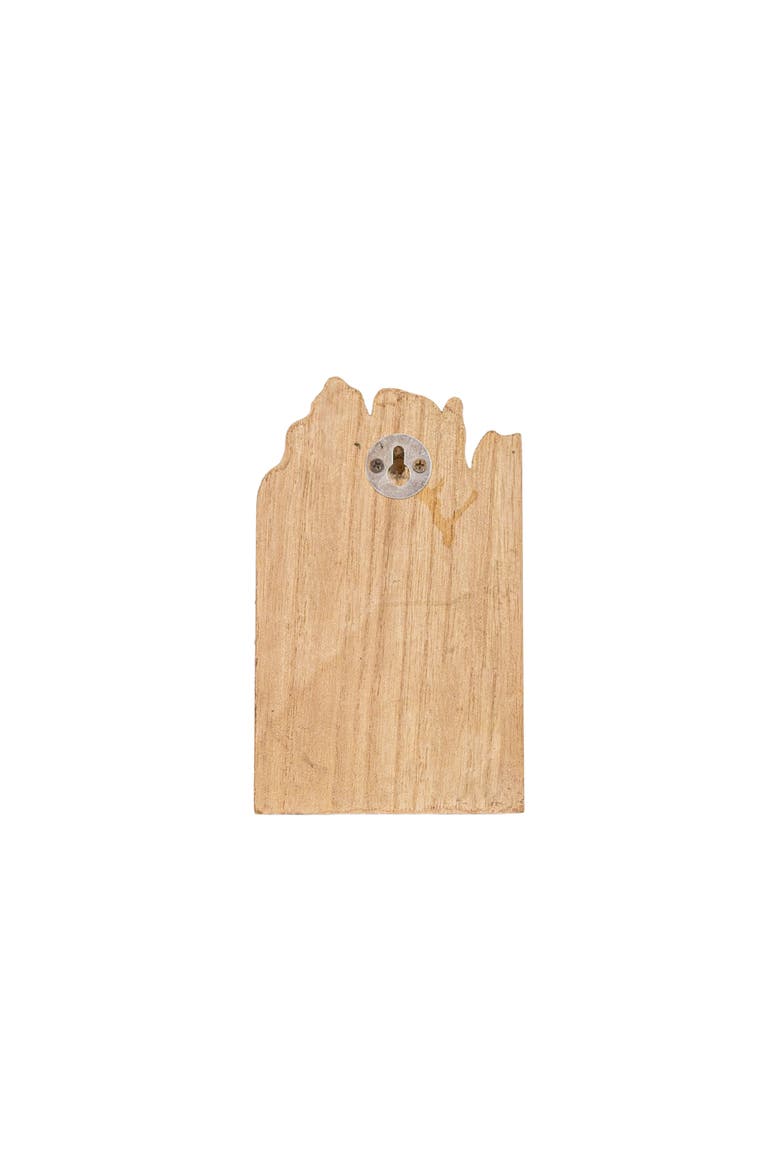 Rustic Wooden & Metal Wall Hook, Alternate, color, Brown