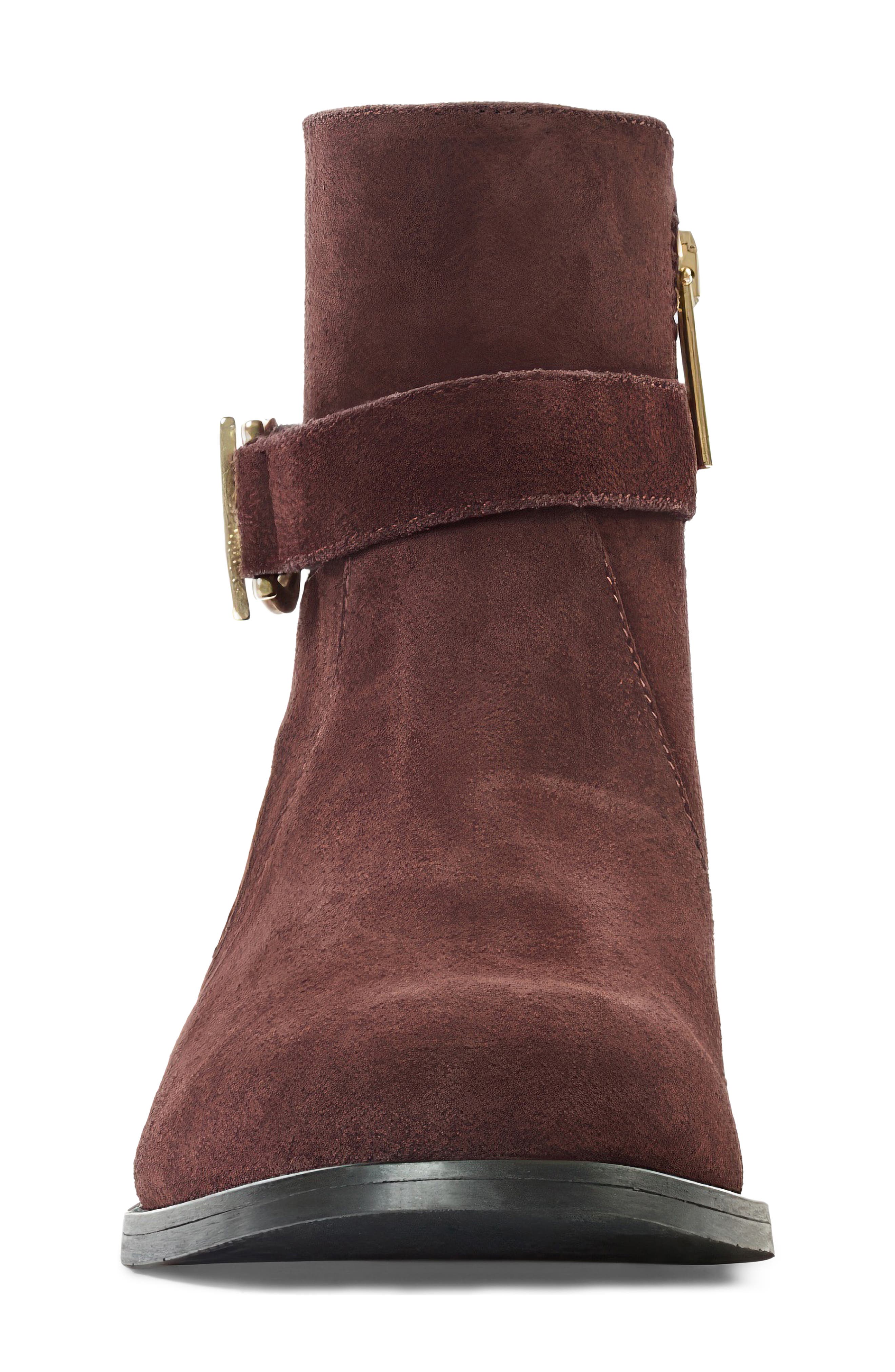 Silla Waterproof Bootie, Alternate, color, EGGPLANT SUEDE