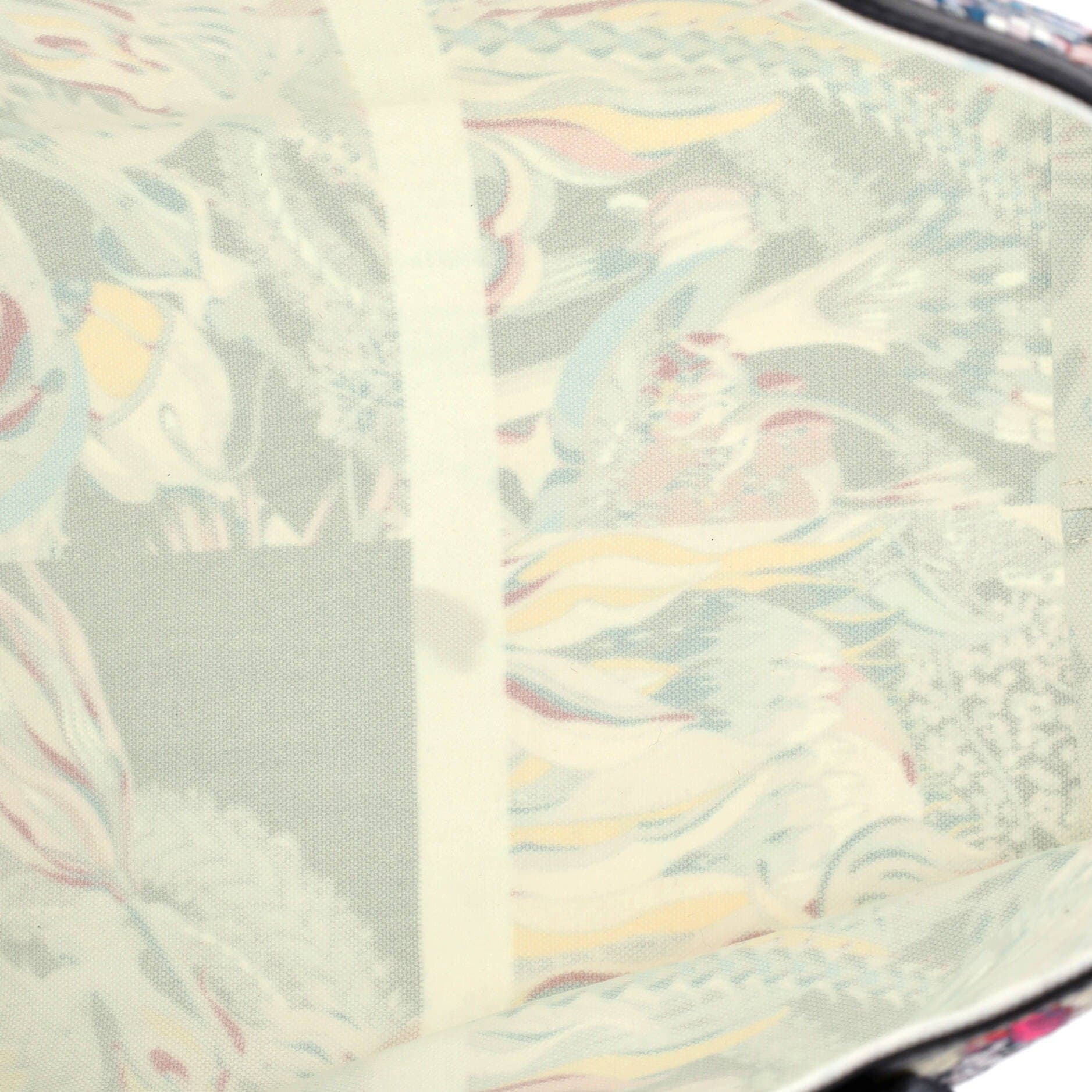 Pre-Owned Hermes Petit H So Tote Printed Canvas, Alternate, color, Multicolor
