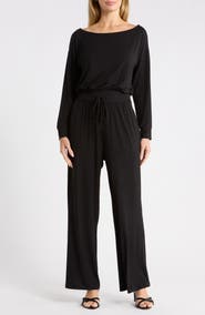 WEST K Long Sleeve Wide Leg Jumpsuit