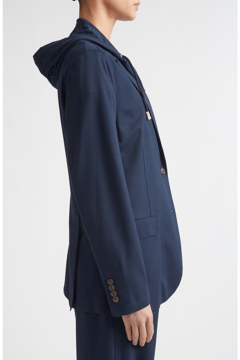 Knit Jacket with Hoodie Inset, Alternate, color, 11 BLUE