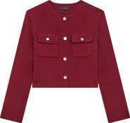 Theory Wool & Cashmere Crop Jacket