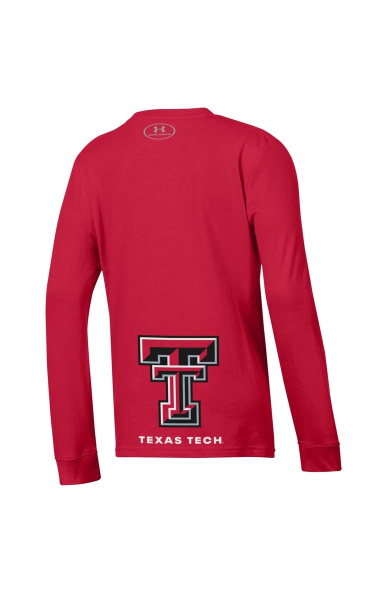 Under Armour Youth Under Armour  Red Texas Tech Red Raiders 2024 On-Court Bench Unity Performance Long Sleeve T-Shirt, Alternate, color, 