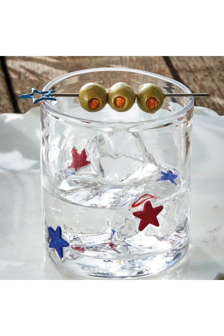 Star Double Old Fashioned Glass Multi Glass Summer, Alternate, color, Clear