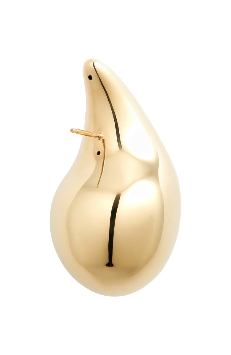 Bottega Veneta Sterling Silver Teardrop Earrings, Alternate, color, 8120 Yellow Gold
