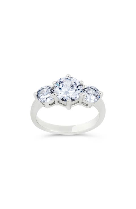Nia 3-Stone Cubic Zirconia Ring