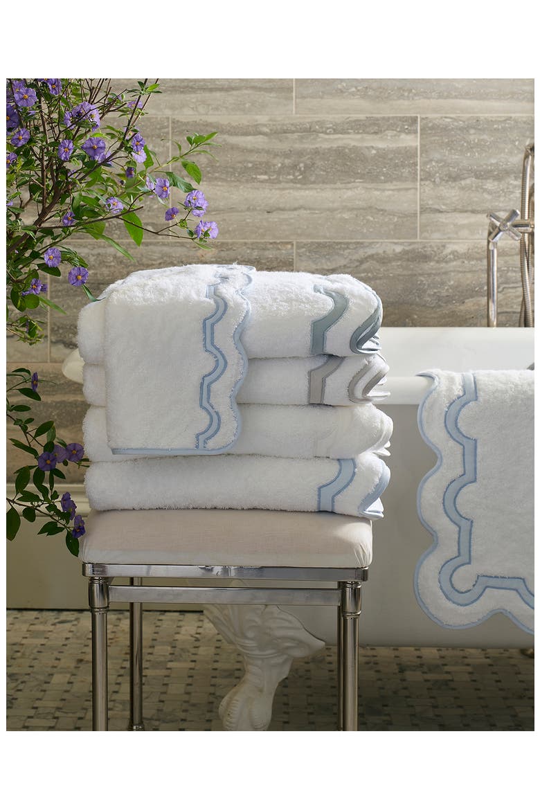 Mirasol Hand Towel, Alternate, color, SILVER