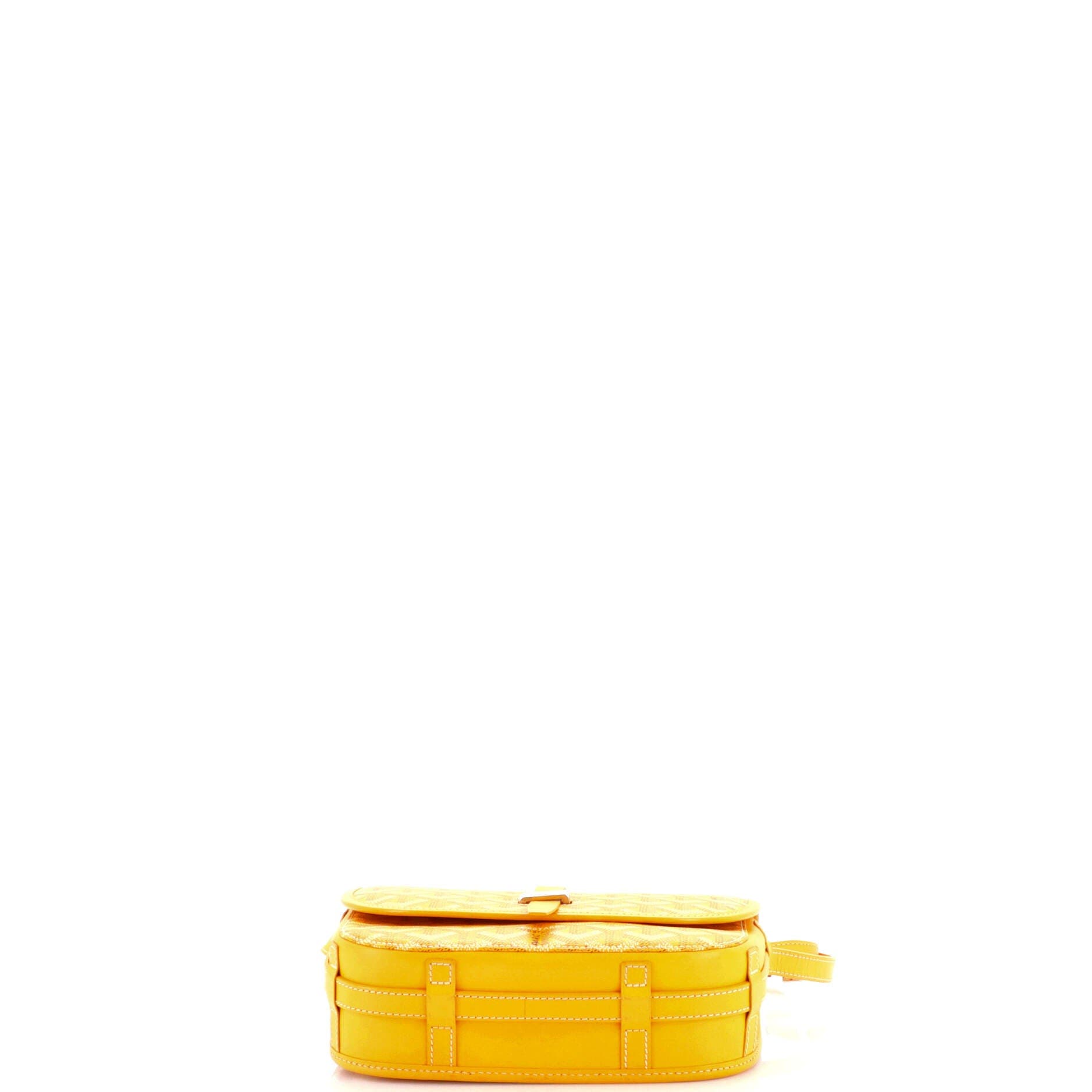 Pre-Owned Goyard Belvedere II Messenger Bag Coated Canvas PM, Alternate, color, Yellow