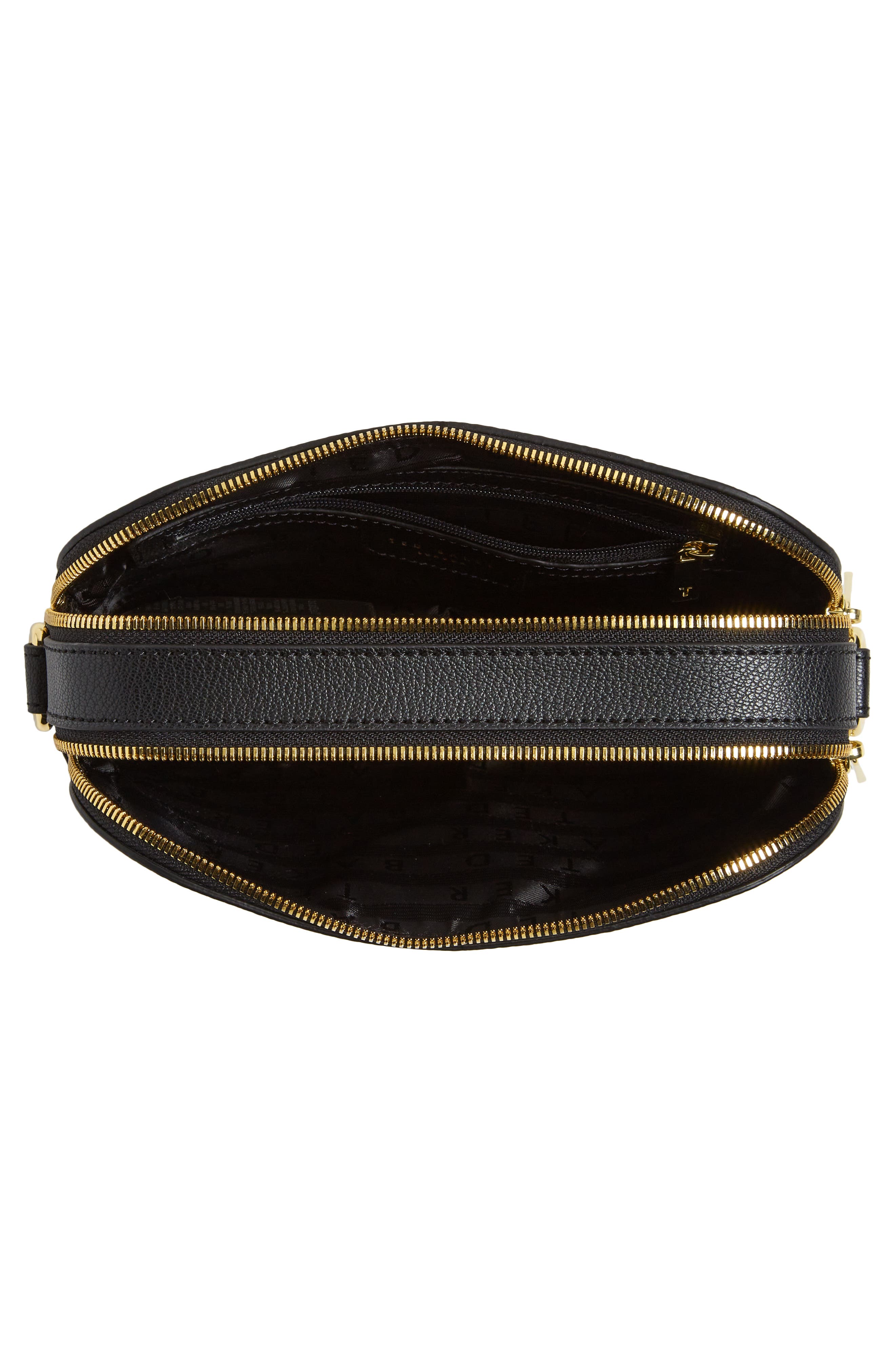 Ted Baker London Amerrah Branded Strap Leather Crossbody Bag, Alternate, color, 