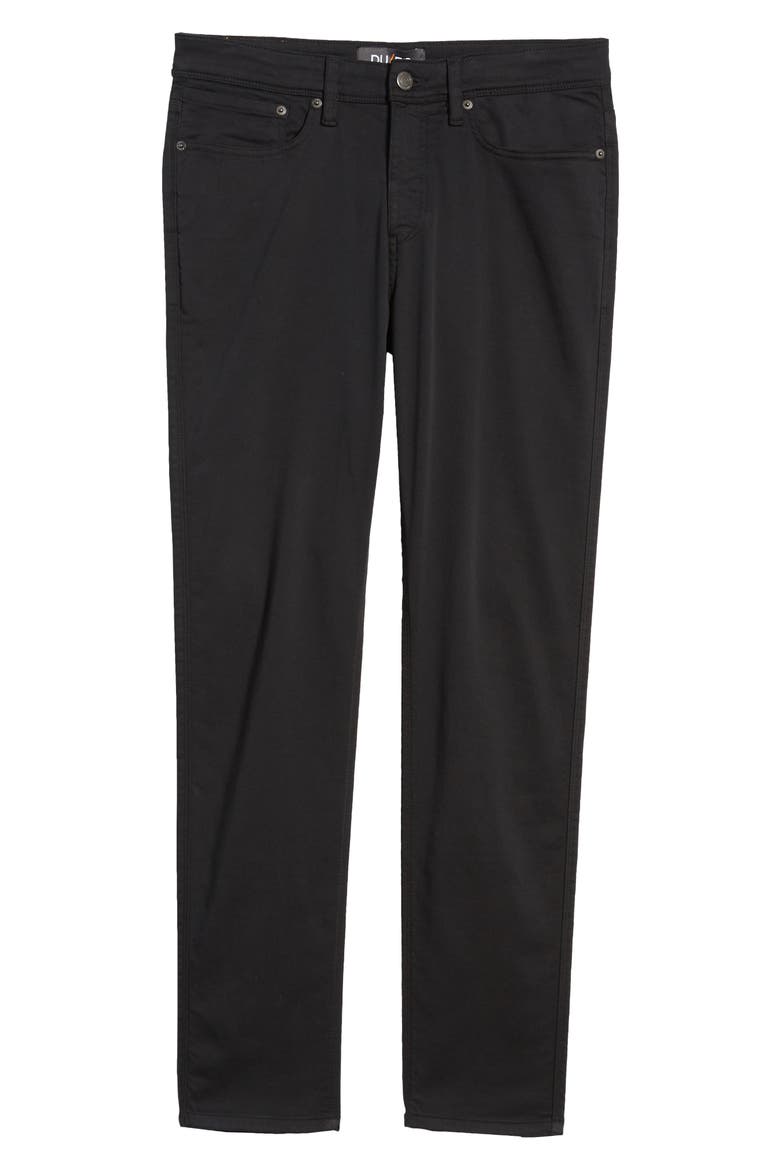 No Sweat Slim Fit Stretch Pants, Alternate, color, BLACK