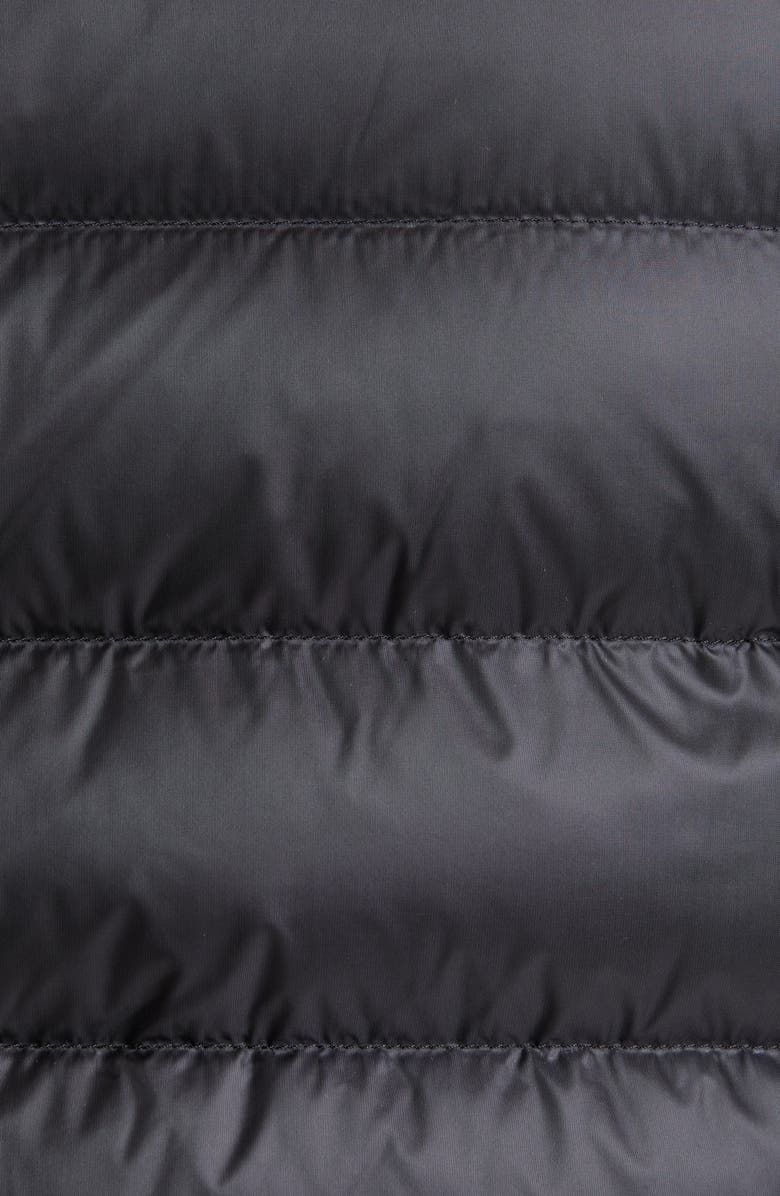 Moncler Quilted Down & Wool Long Cardigan, Alternate, color, 