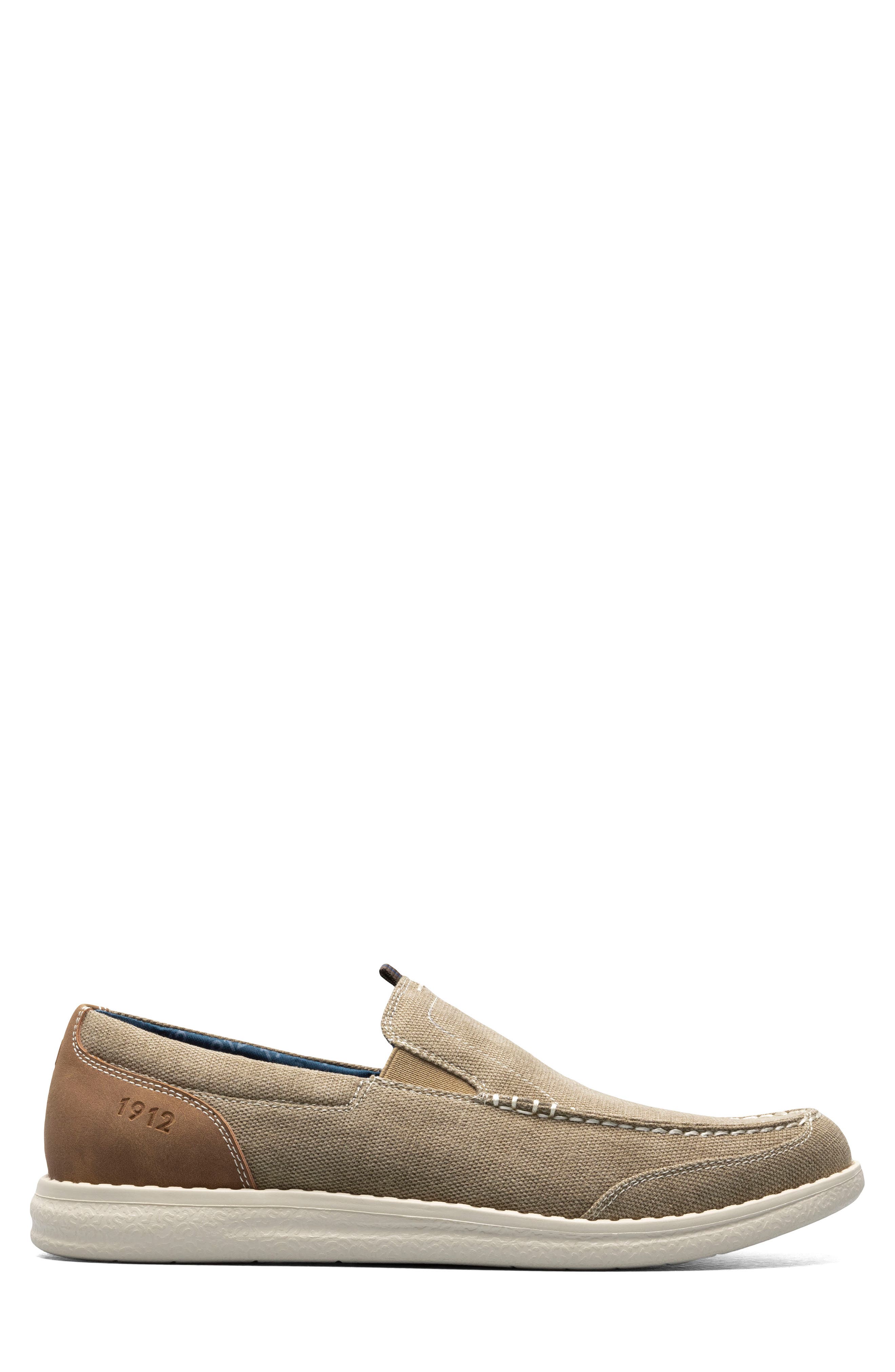 Brewski Organic Cotton Slip-On Sneaker- Wide Width Available, Alternate, color, STONE