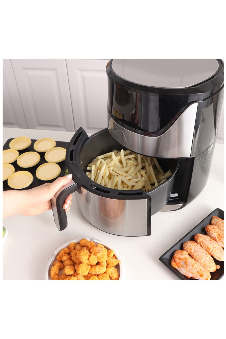 Digital 5 Quart Air Fryer, Alternate, color, STAINLESS STEEL