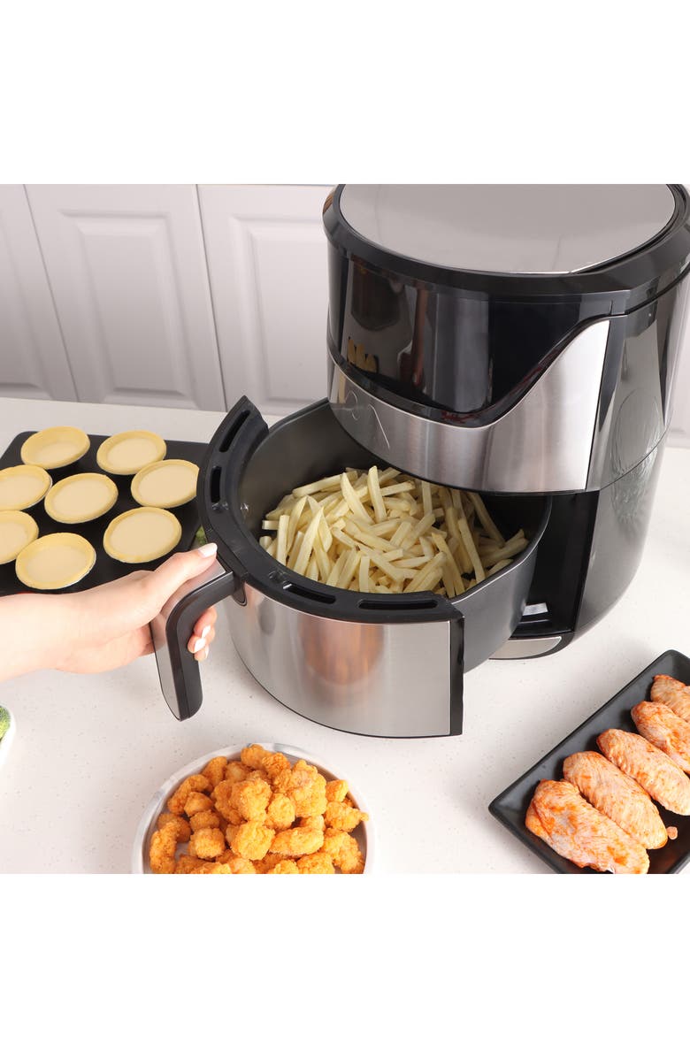 UBER APPLIANCE Digital 5 Quart Air Fryer, Alternate, color, Stainless Steel