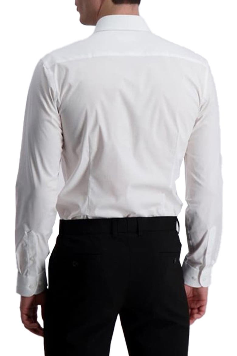 Slim Fit Solid Long Sleeve Button-Up Shirt, Alternate, color, WHITE
