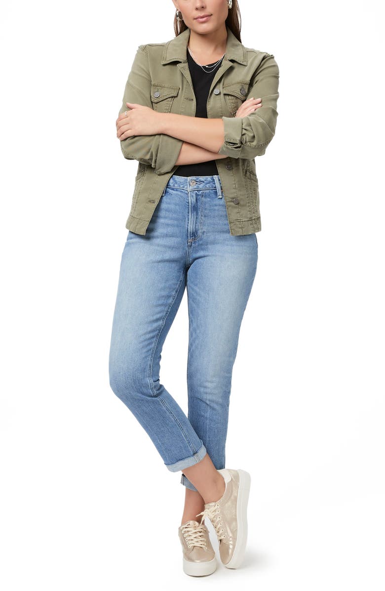 PAIGE Brigitte Cuff High Waist Crop Boyfriend Jeans, Alternate, color, Exhtndist