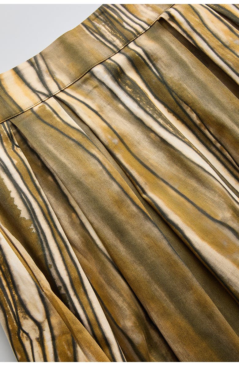 Exquise Sloan Striped Skirt, Alternate, color, Yellow