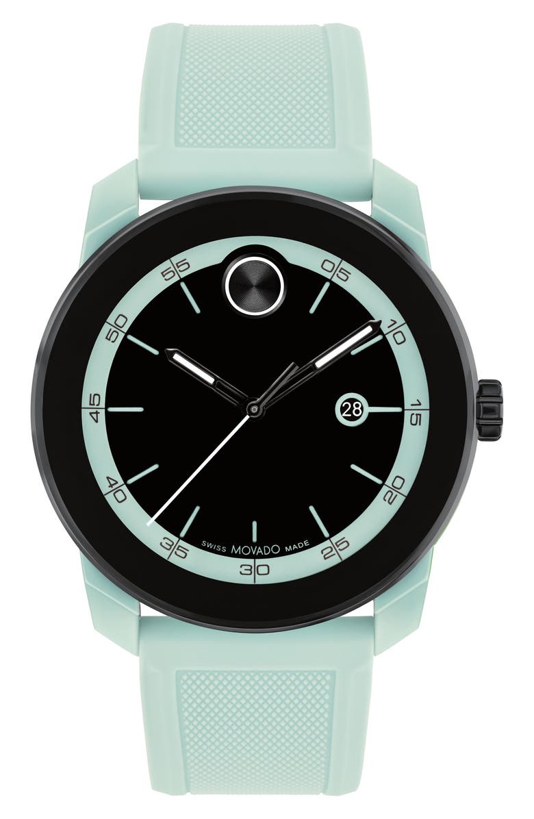 Movado Bold TR90 Silicone Strap Watch, 42mm, Main, color,