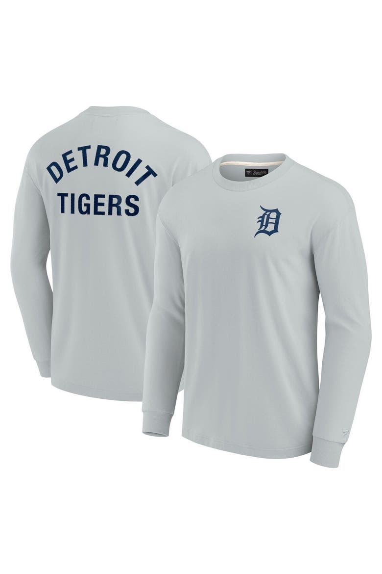 Unisex Fanatics Signature Gray Detroit Tigers Elements Super Soft Long Sleeve T-Shirt, Main, color, Gray