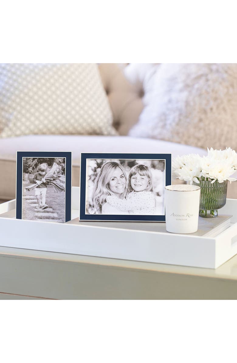 Addison Ross London Navy Enamel Picture Frame, Alternate, color, Blue