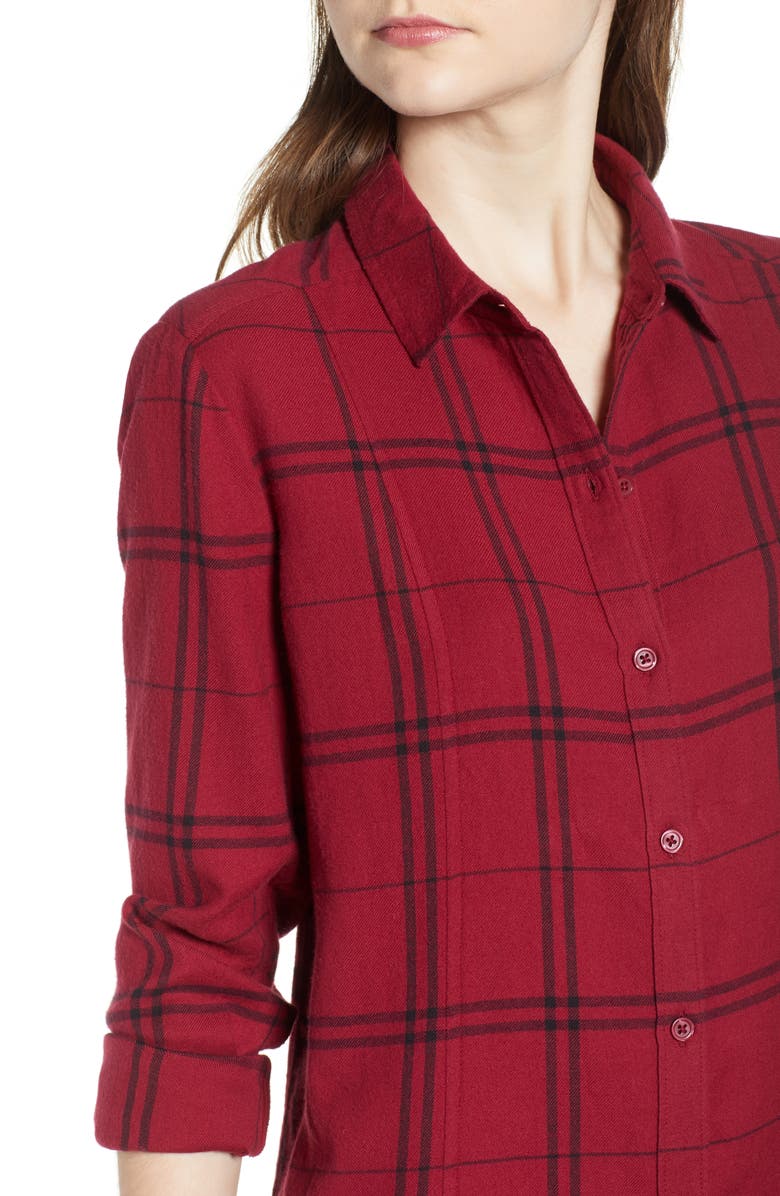 BP. Plaid Shirt Dress, Alternate, color, 