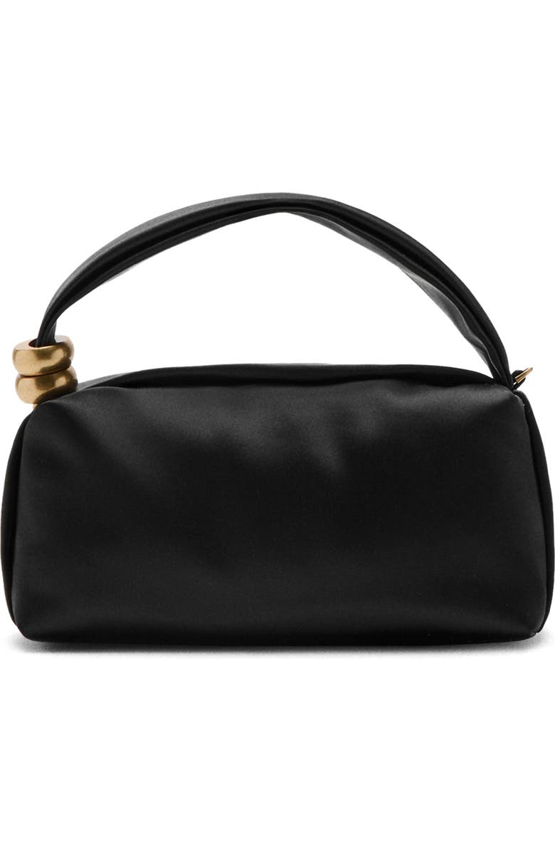 MANGO Satin Top Handle Bag, Main, color,