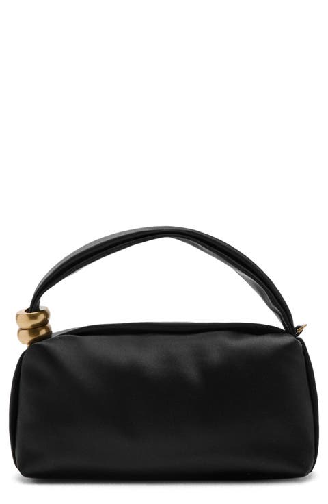 Satin Top Handle Bag