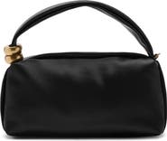 MANGO Satin Top Handle Bag